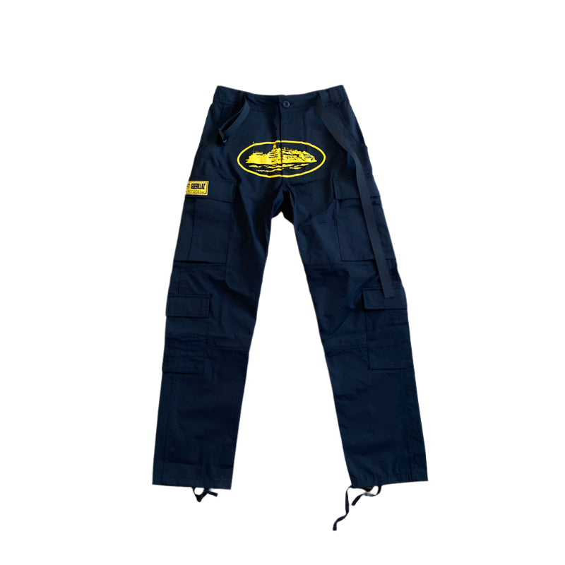 CORTEIZ ALCATRAZ GUERRILAZ CARGO PANTS BLACK - Prime Reps