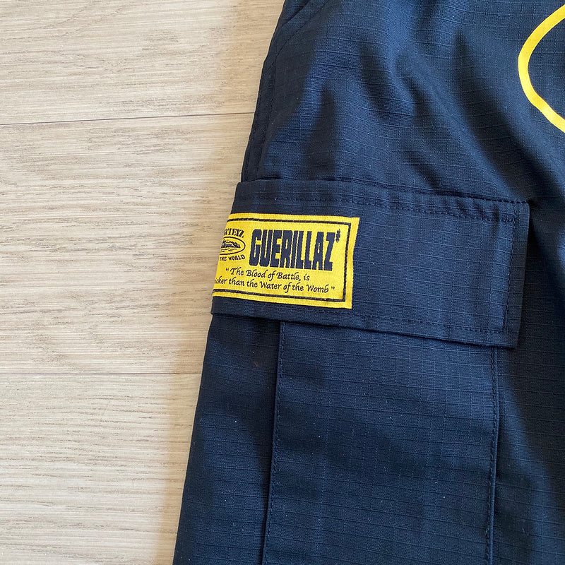 CORTEIZ ALCATRAZ GUERRILAZ CARGO PANTS BLACK - Prime Reps