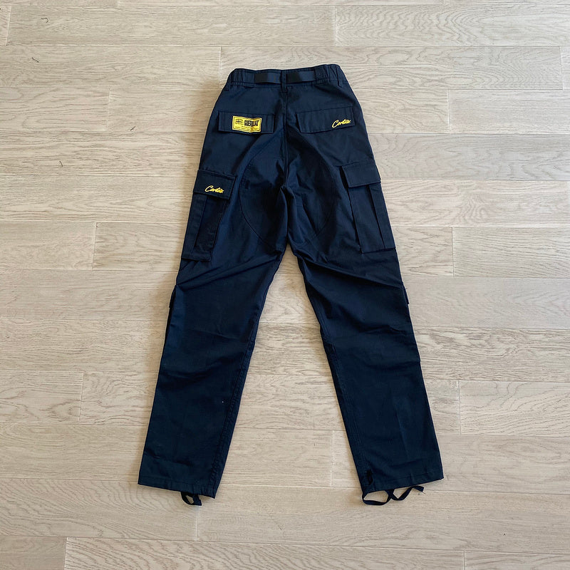 CORTEIZ ALCATRAZ GUERRILAZ CARGO PANTS BLACK - Prime Reps