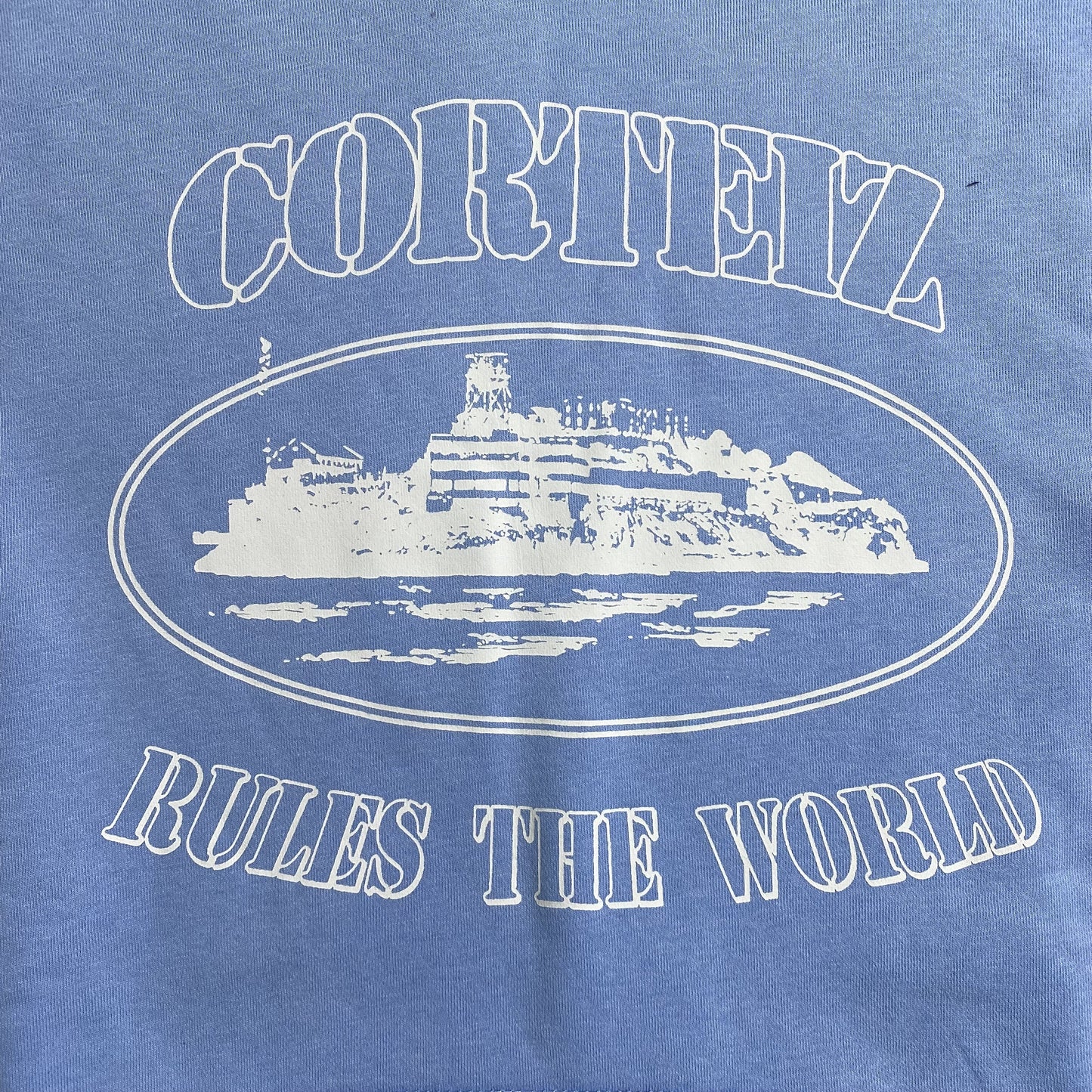 CORTEIZ ALCATRAZ HOODIE BABY BLU - Prime Reps