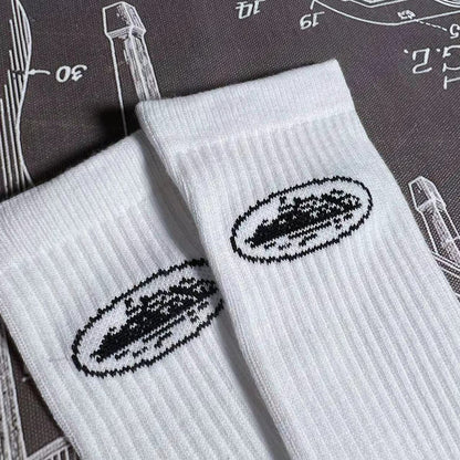 CORTEIZ ALCATRAZ SOCKS WHITE - Prime Reps