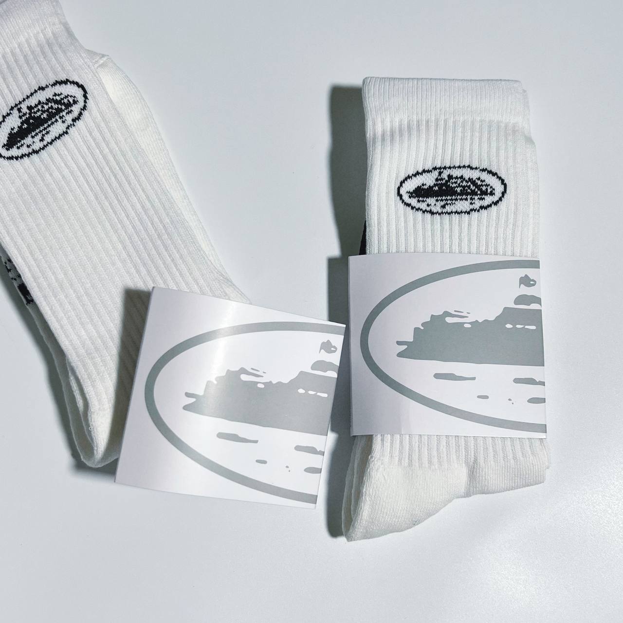 CORTEIZ ALCATRAZ SOCKS WHITE - Prime Reps