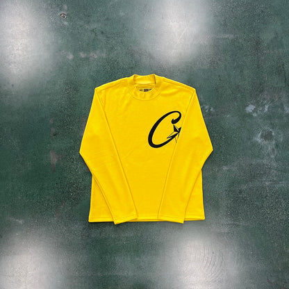CORTEIZ ALCATRAZ WAFFLE LONGSLEEVE YELLOW - Prime Reps