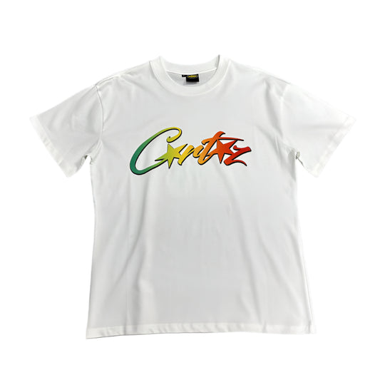 CORTEIZ ALLSTARZ T-SHIRT WHITE RASTA GRADIENT - Prime Reps