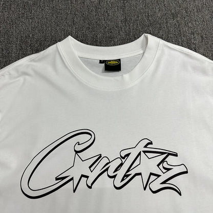CORTEIZ ALLSTARZ TEE WHITE HOLLOW BLACK - Prime Reps