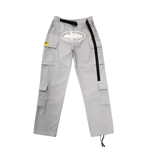 CORTEIZ CARGO PANTS STONE GREY - Prime Reps