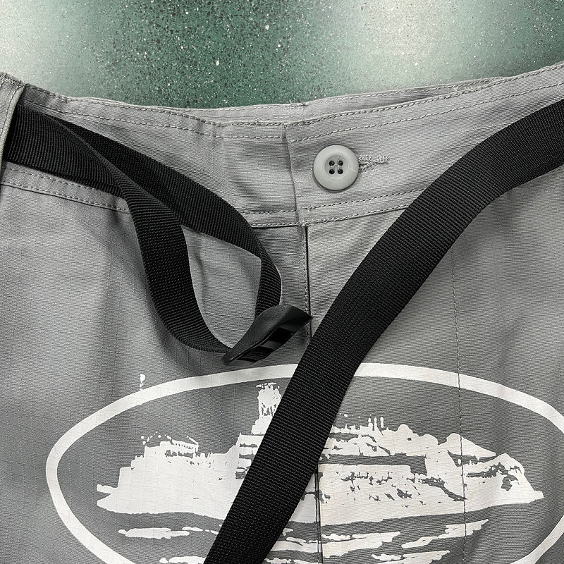 CORTEIZ CARGO PANTS STONE GREY - Prime Reps