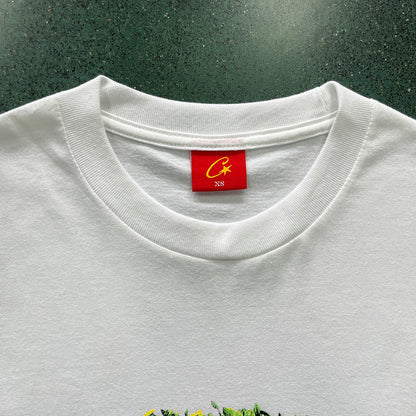 CORTEIZ GRASS ROUND TEE WHITE - Prime Reps