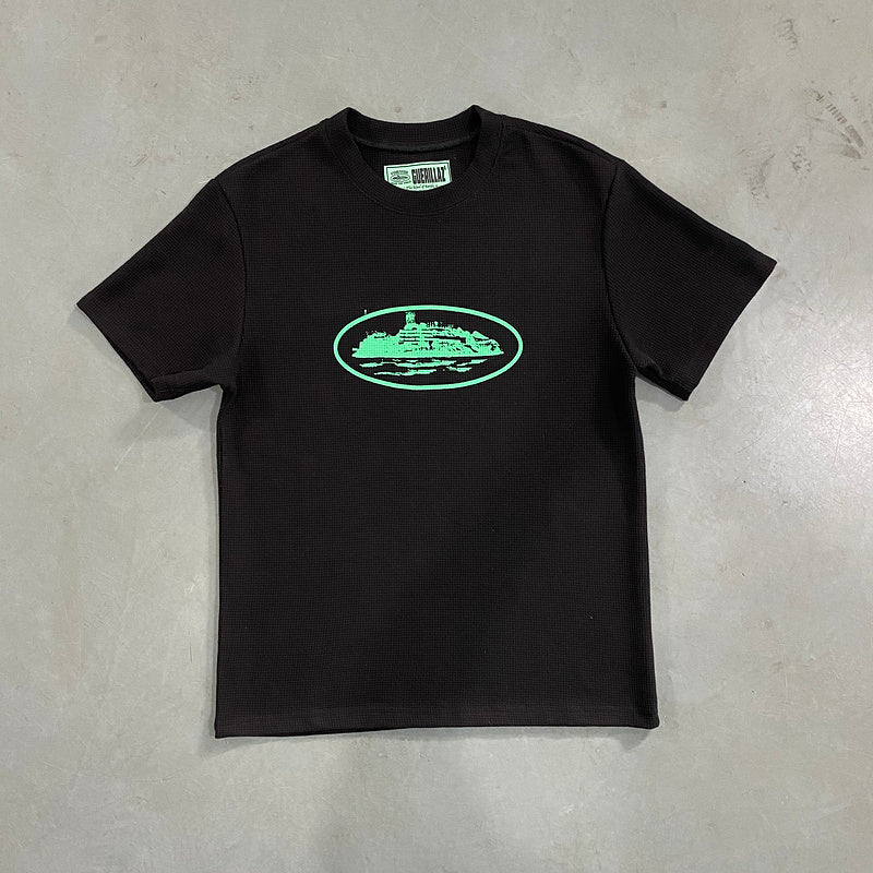 CORTEIZ INSIGNIA WAFFLE TEE BLACK - Prime Reps