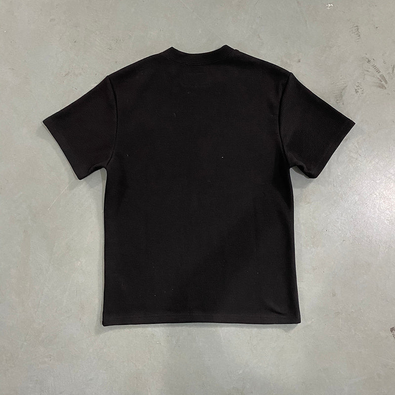 CORTEIZ INSIGNIA WAFFLE TEE BLACK - Prime Reps