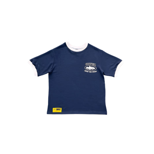 CORTEIZ INSIGNIA WAFFLE TEE NAVY - Prime Reps