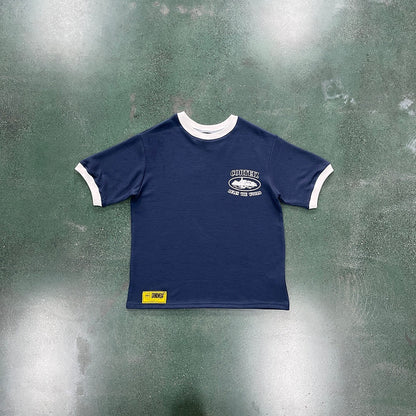 CORTEIZ INSIGNIA WAFFLE TEE NAVY - Prime Reps