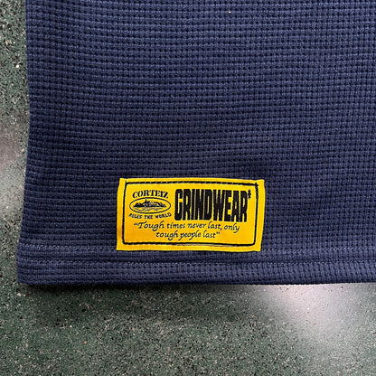 CORTEIZ INSIGNIA WAFFLE TEE NAVY - Prime Reps
