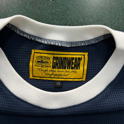 CORTEIZ INSIGNIA WAFFLE TEE NAVY - Prime Reps