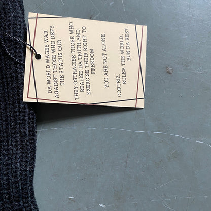 CORTEIZ KNIT BALACLAVA BLACK WHITE - Prime Reps