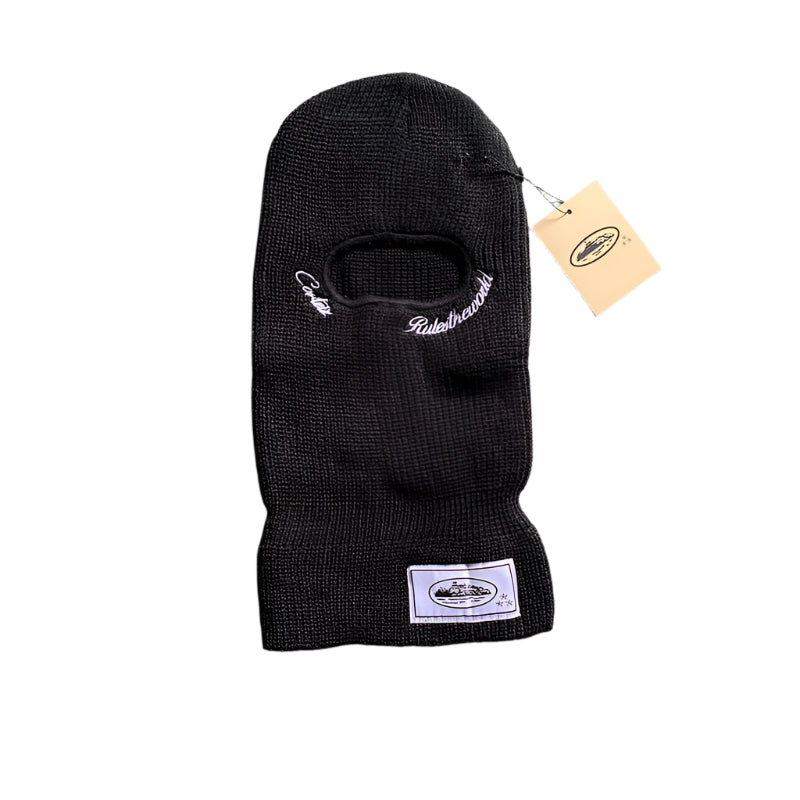CORTEIZ KNIT BALACLAVA BLACK WHITE - Prime Reps