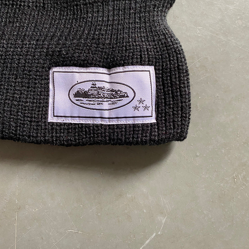 CORTEIZ KNIT BALACLAVA BLACK WHITE - Prime Reps