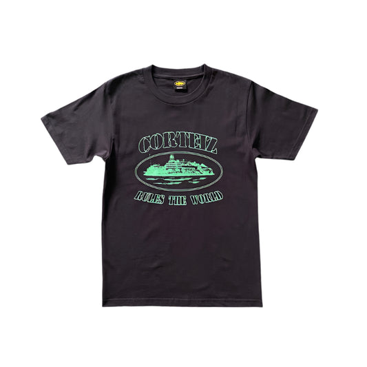 CORTEIZ OG ALCATRAZ TEE BLACK GREEN - Prime Reps