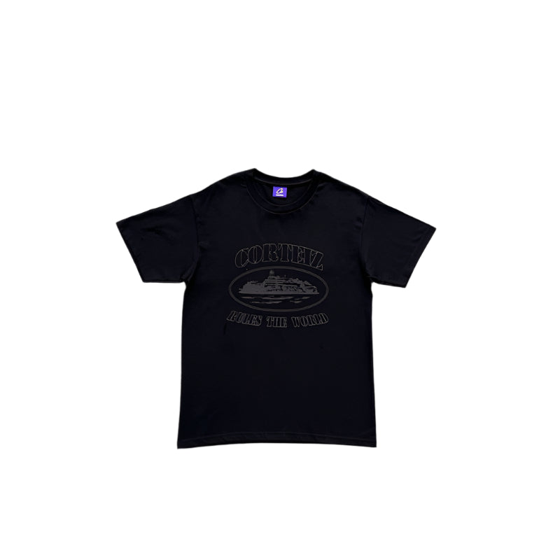CORTEIZ OG ALCATRAZ TEE TRIPLE BLACK - Prime Reps