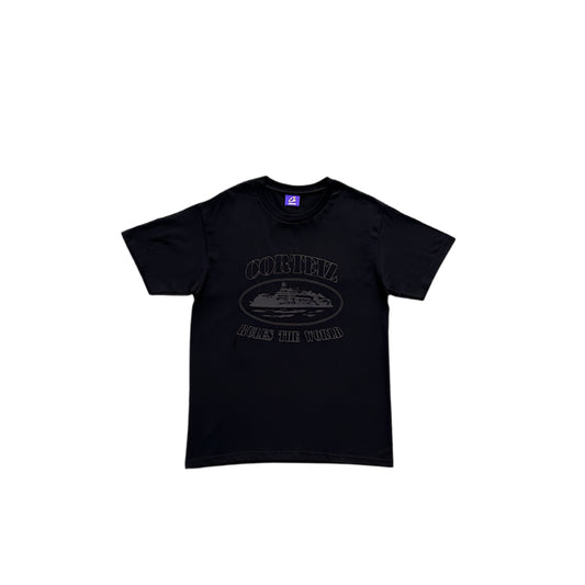 CORTEIZ OG ALCATRAZ TEE TRIPLE BLACK - Prime Reps