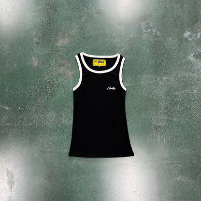 CORTEIZ OG CONTRAST TANK TOP BLACK - Prime Reps