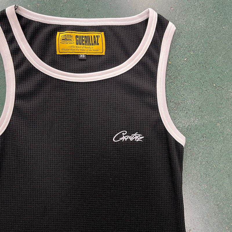 CORTEIZ OG CONTRAST TANK TOP BLACK - Prime Reps