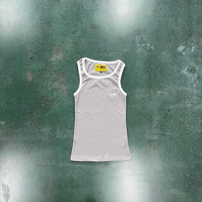 CORTEIZ OG CONTRAST TANK TOP WHITE - Prime Reps