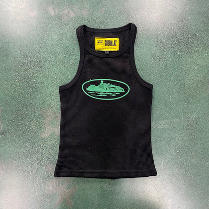 CORTEIZ RTW OG WOMEN'S ALCATRAZ TANK TOP BLACK GREEN - Prime Reps