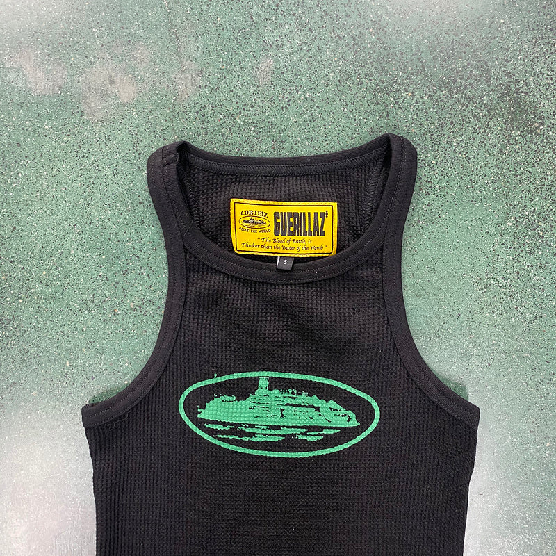 CORTEIZ RTW OG WOMEN'S ALCATRAZ TANK TOP BLACK GREEN - Prime Reps