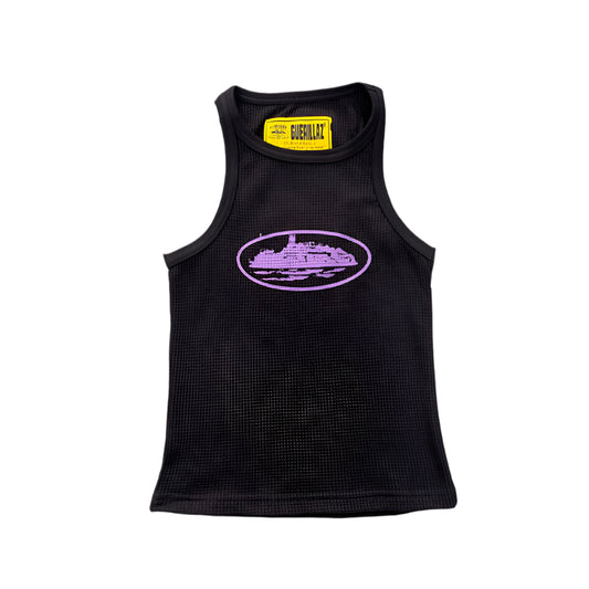 CORTEIZ RTW OG WOMEN'S ALCATRAZ TANK TOP BLACK PURPLE - Prime Reps