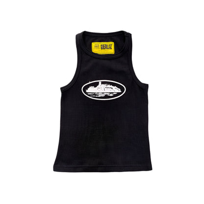 CORTEIZ RTW OG WOMEN'S ALCATRAZ TANK TOP BLACK WHITE - Prime Reps