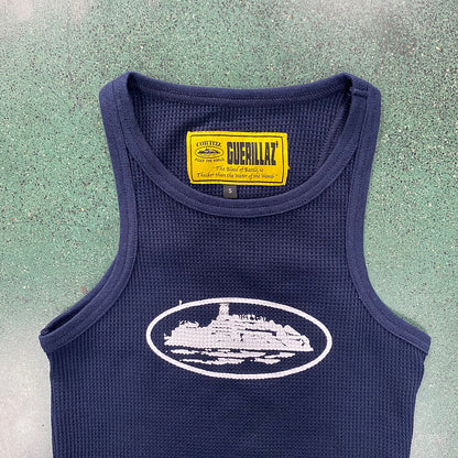 CORTEIZ RTW OG WOMEN'S ALCATRAZ TANK TOP NAVY - Prime Reps