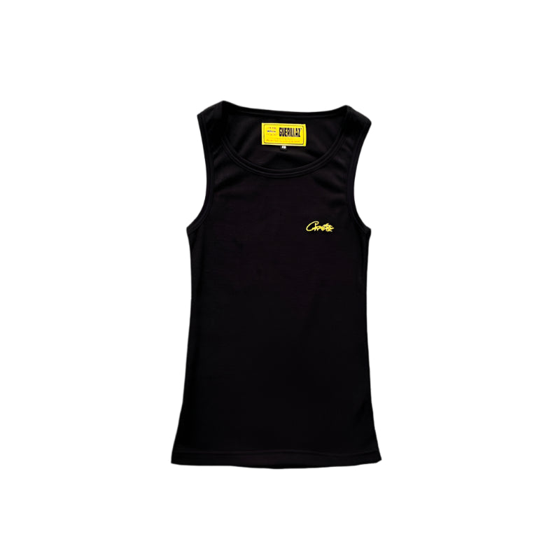 CORTEIZ WAFFLE TANK TOP BLACK - Prime Reps