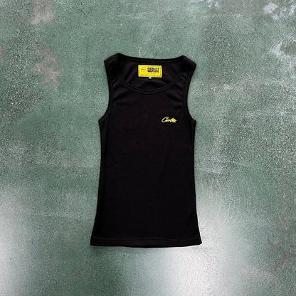CORTEIZ WAFFLE TANK TOP BLACK - Prime Reps