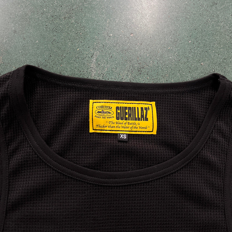 CORTEIZ WAFFLE TANK TOP BLACK - Prime Reps