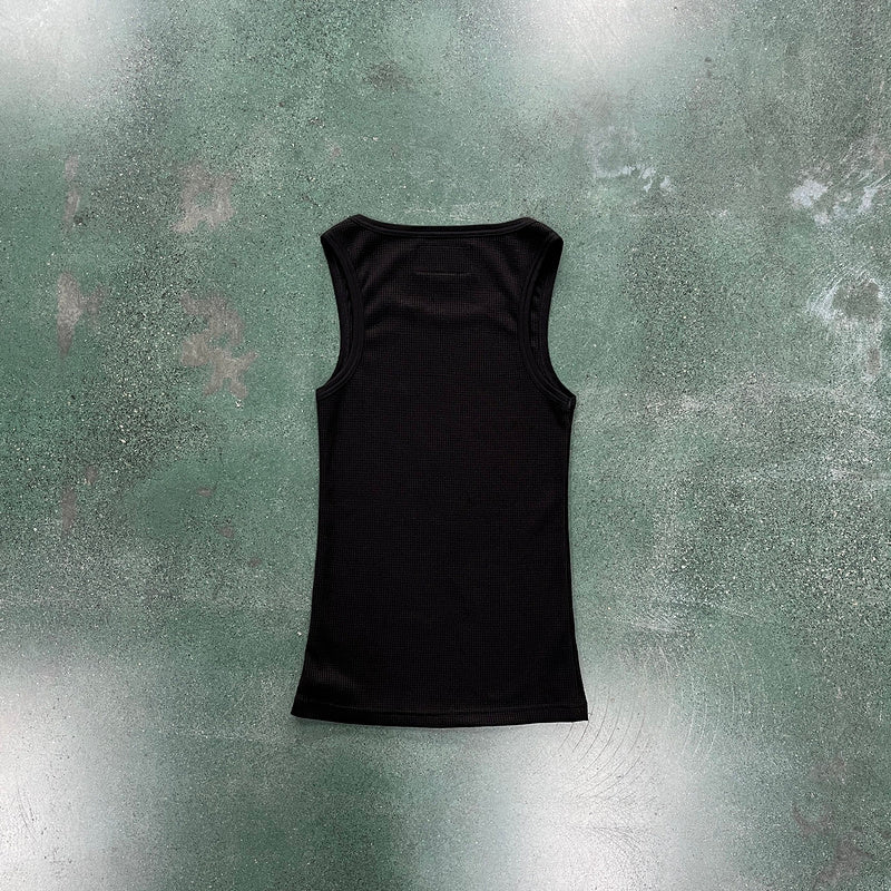 CORTEIZ WAFFLE TANK TOP BLACK - Prime Reps