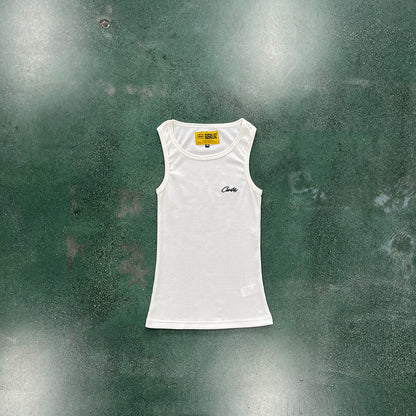 CORTEIZ WAFFLE TANK TOP WHITE - Prime Reps