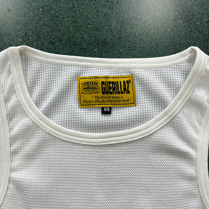 CORTEIZ WAFFLE TANK TOP WHITE - Prime Reps