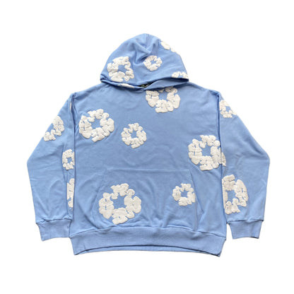 DENIM TEARS COTTON WREATH HOODIE BABY BLUE - Prime Reps