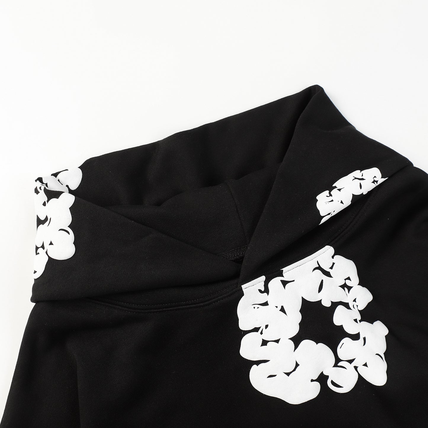 DENIM TEARS COTTON WREATH HOODIE BLACK - Prime Reps