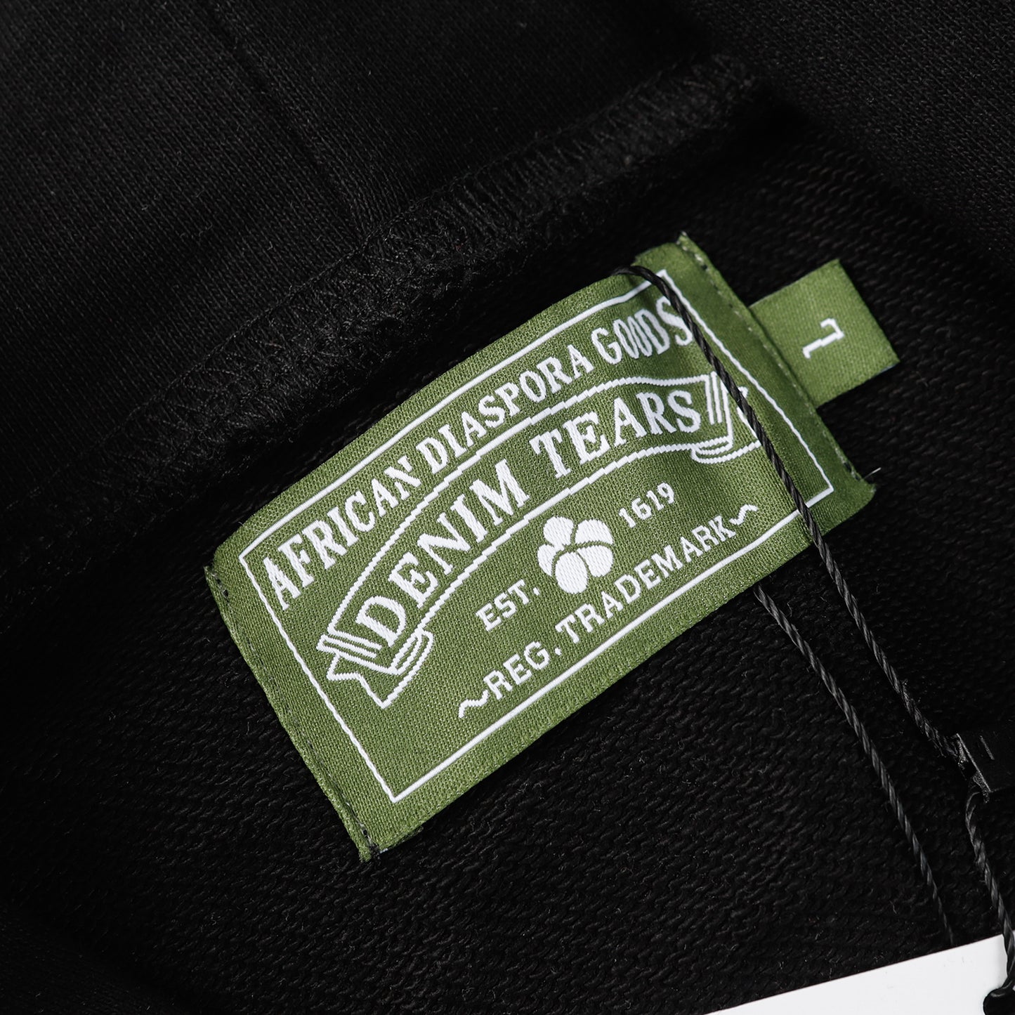 DENIM TEARS COTTON WREATH HOODIE BLACK - Prime Reps