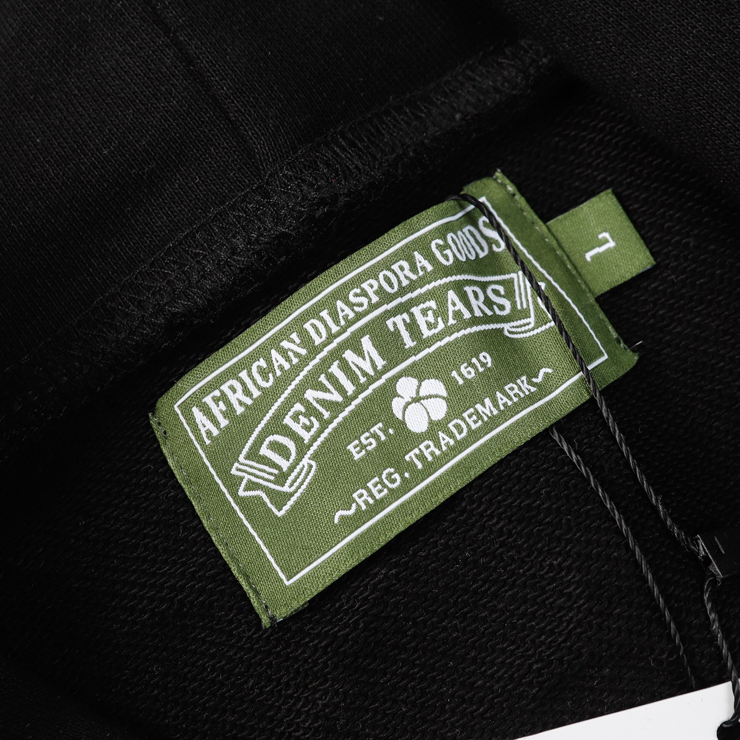 DENIM TEARS COTTON WREATH HOODIE BLACK - Prime Reps