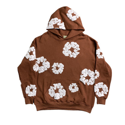 DENIM TEARS COTTON WREATH HOODIE BROWN - Prime Reps
