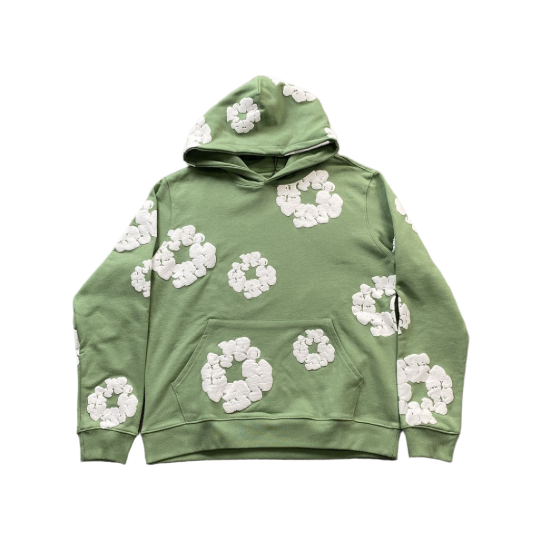 DENIM TEARS COTTON WREATH HOODIE LIGHT GREEN - Prime Reps