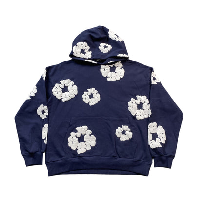 DENIM TEARS COTTON WREATH HOODIE NAVY - Prime Reps