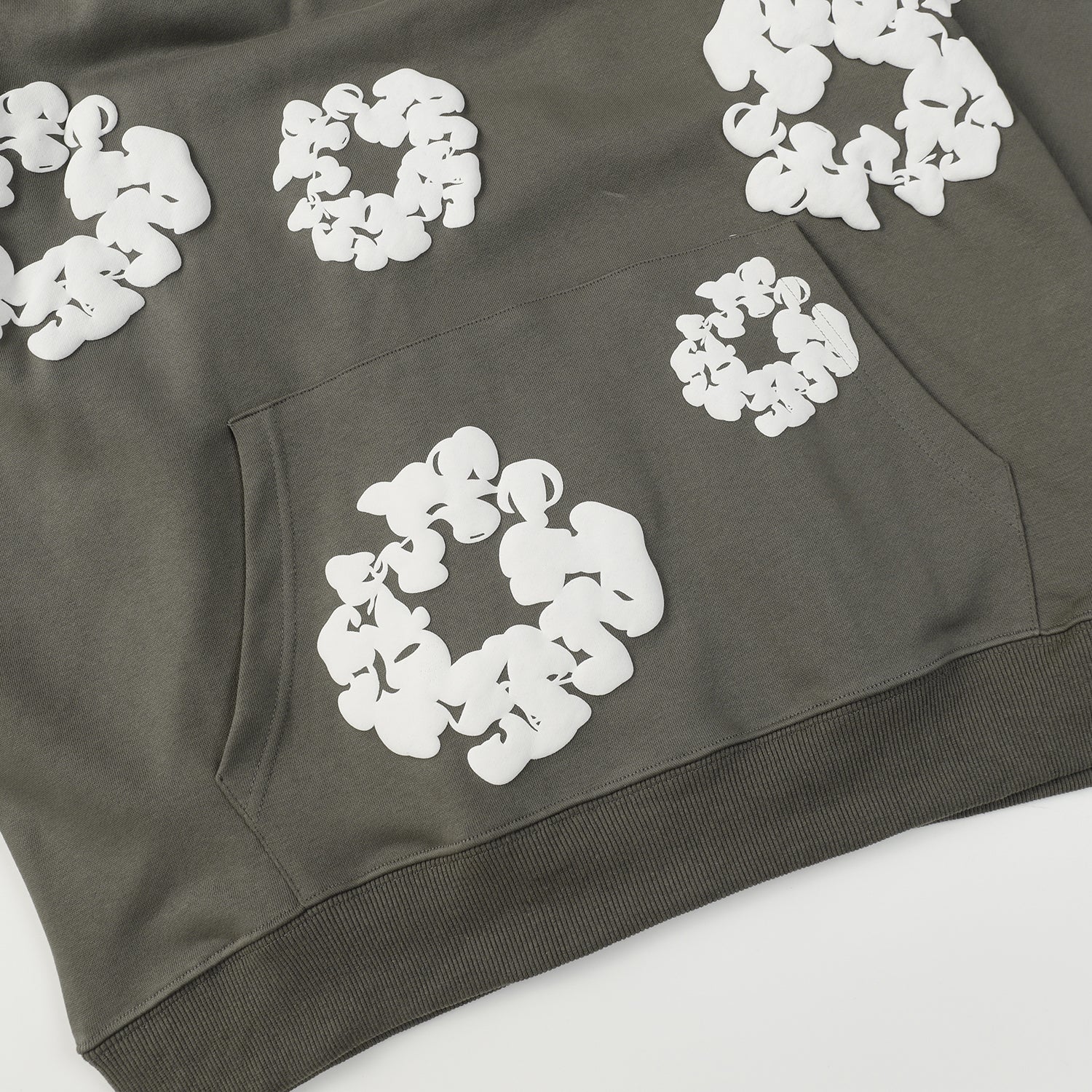 DENIM TEARS COTTON WREATH HOODIE OLIVE - Prime Reps