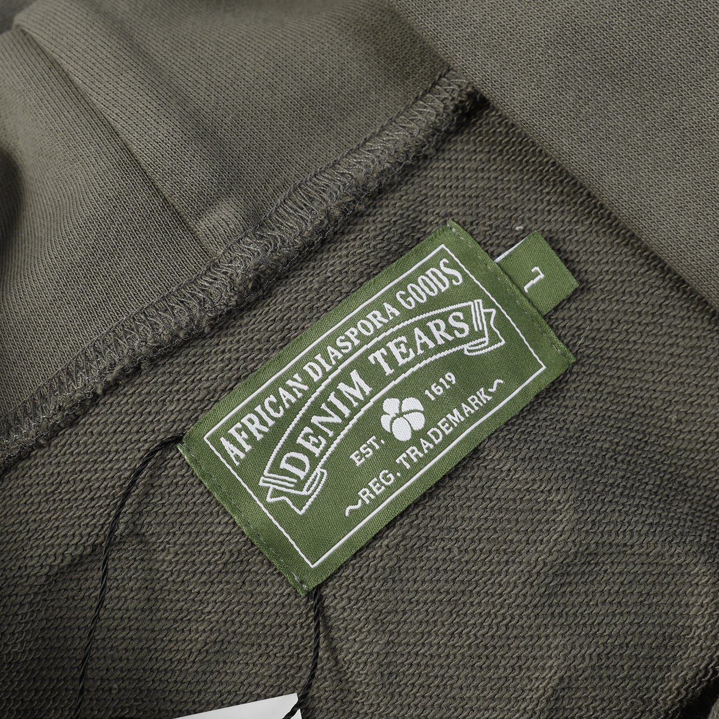 DENIM TEARS COTTON WREATH HOODIE OLIVE - Prime Reps