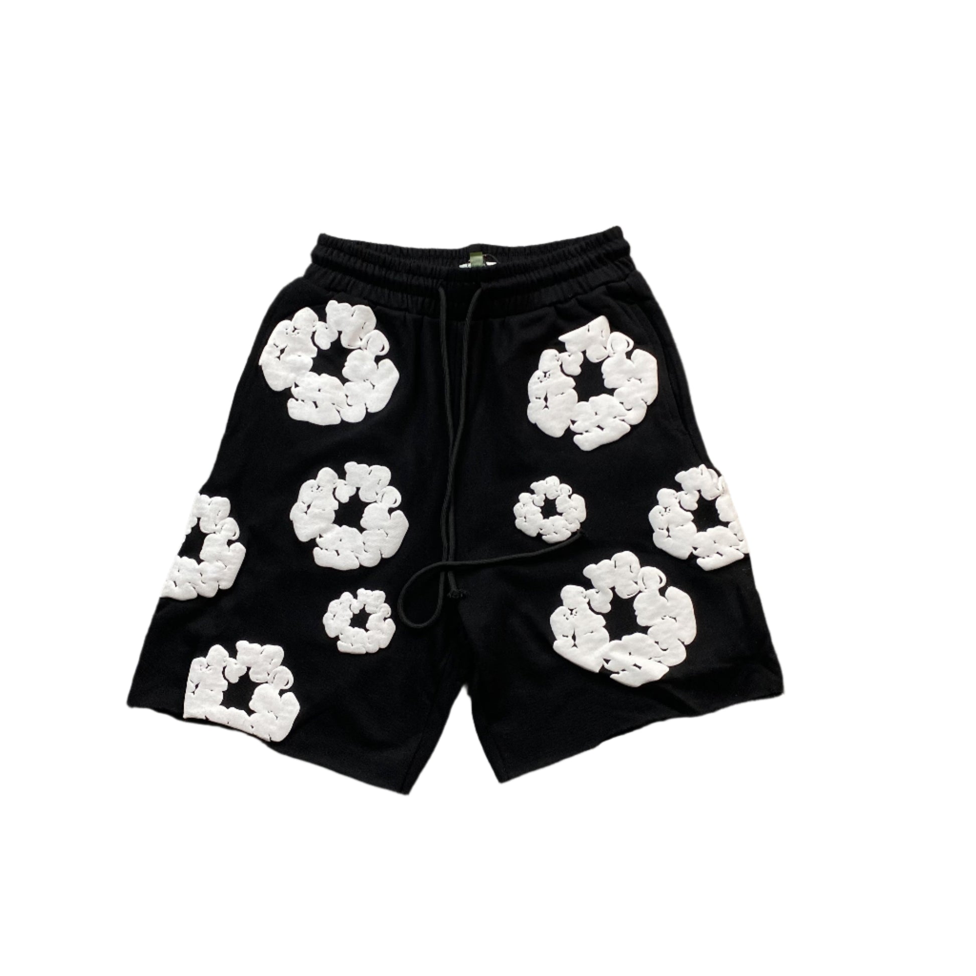 DENIM TEARS COTTON WREATH SHORTS BLACK - Prime Reps