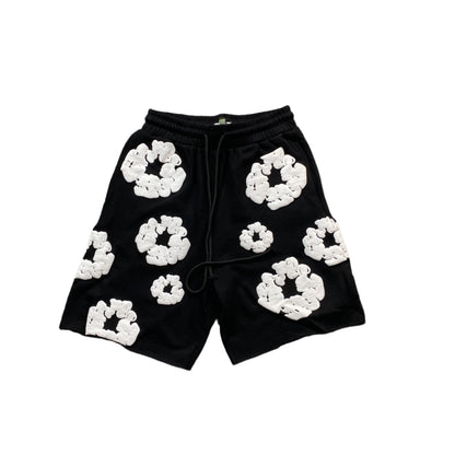 DENIM TEARS COTTON WREATH SHORTS BLACK - Prime Reps