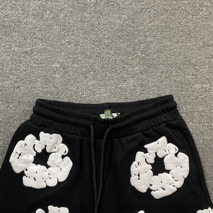 DENIM TEARS COTTON WREATH SHORTS BLACK - Prime Reps
